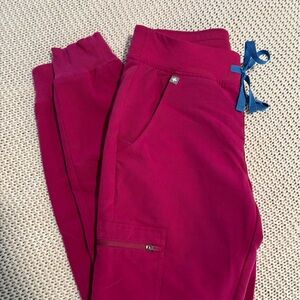 Figs Zamora Scrub Pant - Raspberry Sorbet XS